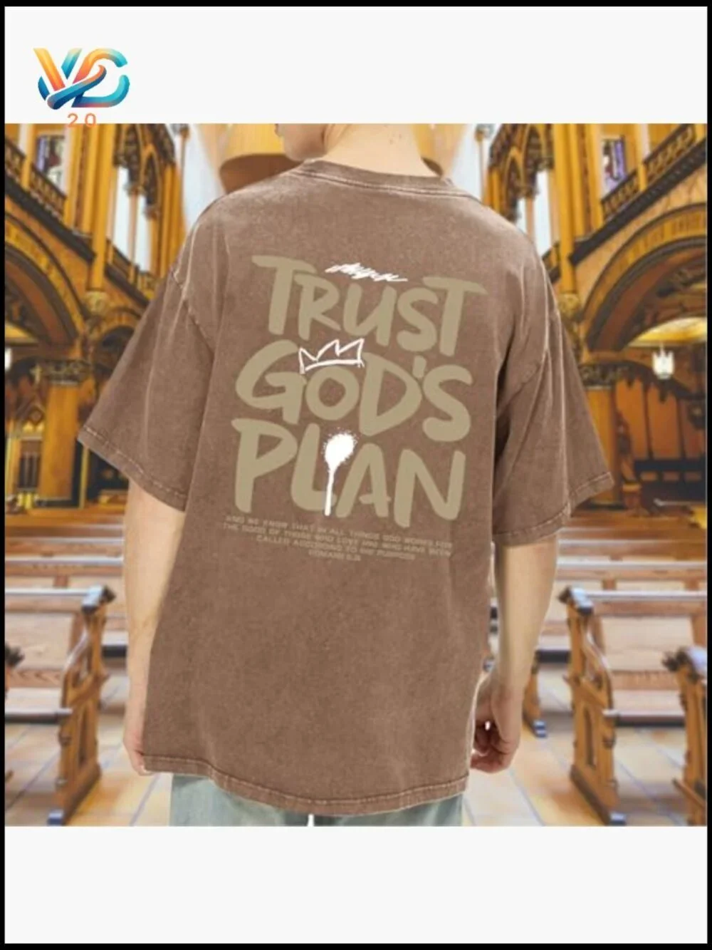 Christian Faith T Shirt for Men Acid Wash Oversized Vintage Tee